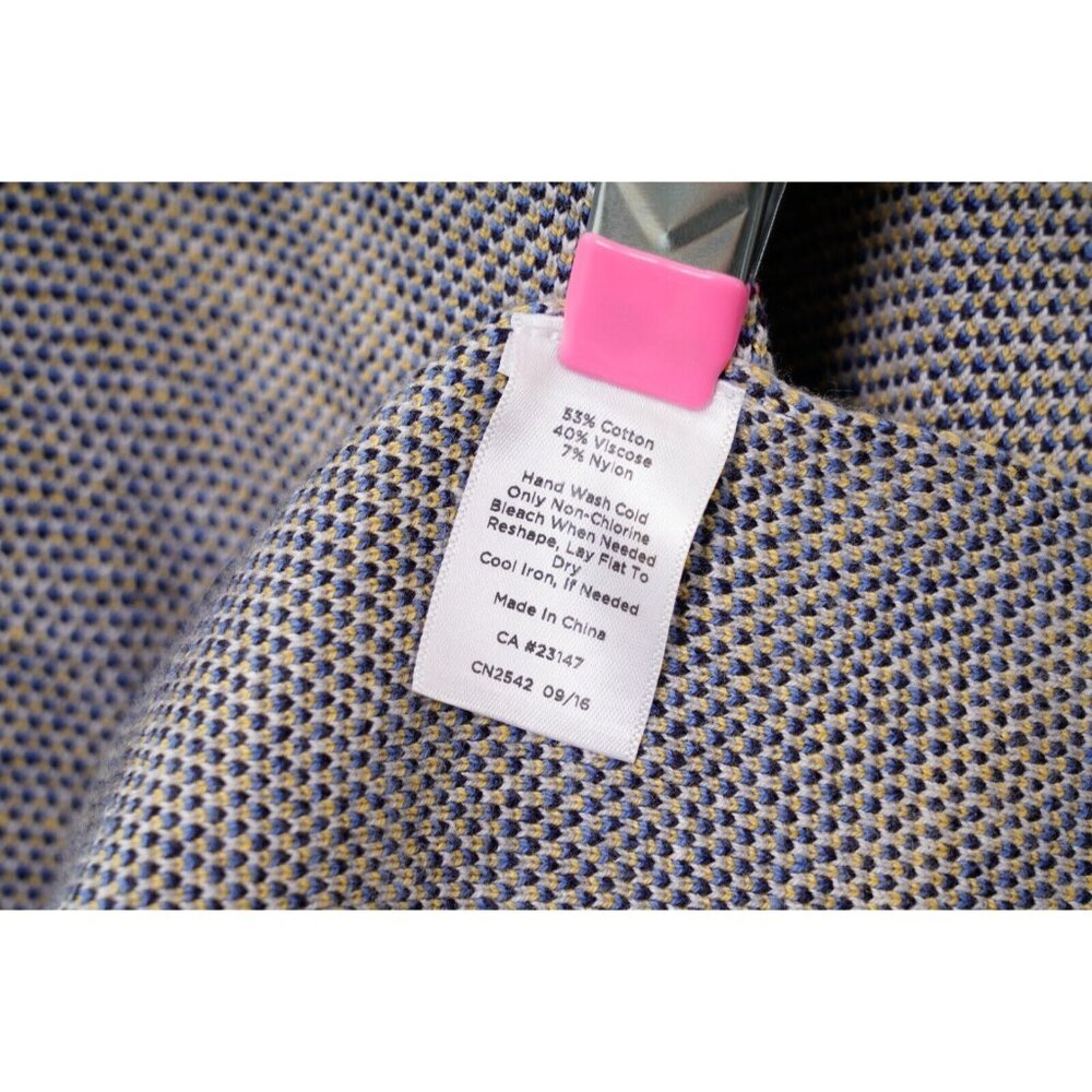 Talbots Chevron Wrapped Cardigan Cotton Blend Women's One Size Shawl Wrap - Picture 11 of 12